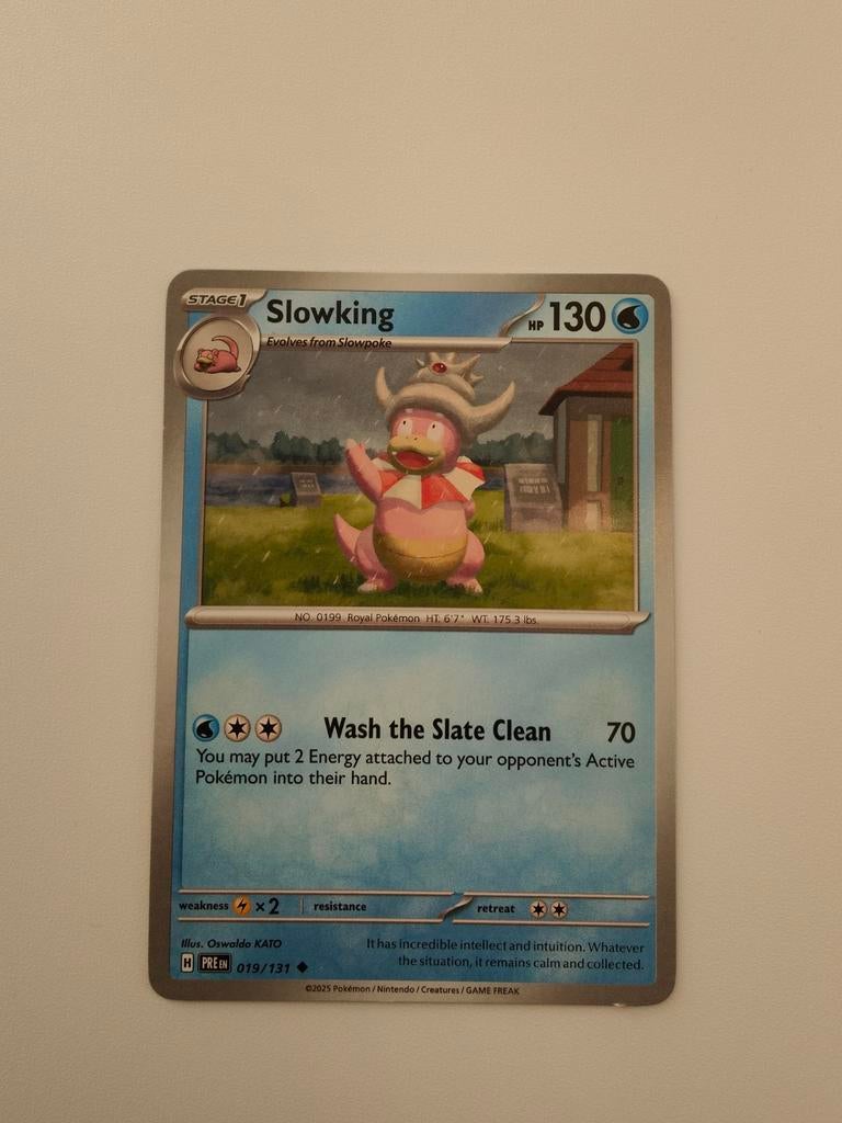 Slowking Pokemon Kaart - Nieuwstaat, Ophalen, Nieuw, Losse kaart