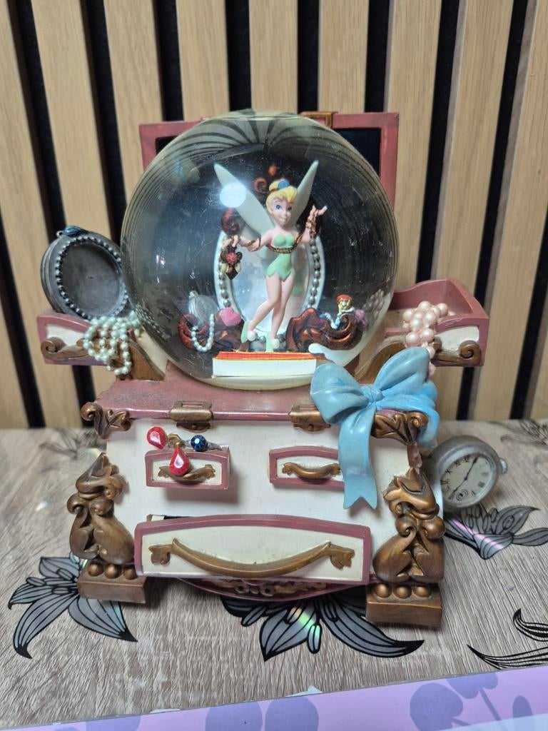 Disney Tinkerbell Sneeuwbol Muziekdoosje Peter Pan, Ophalen of Verzenden