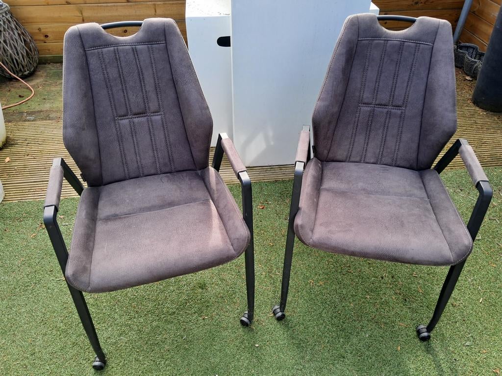 MX Sofa stoelen, Huis en Inrichting, Stoelen, Ophalen, Grijs, Metaal