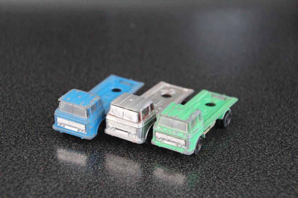Set van 3 stuks Daf 2600 Majorette 1/100, Ophalen of Verzenden, Gebruikt, Bus of Vrachtwagen