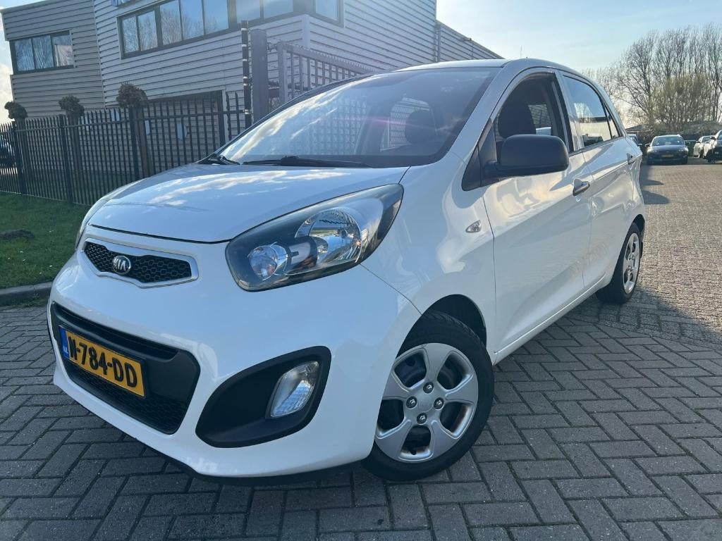 Kia Picanto 1.0 Cvvt 5DRS 2012 Airco Elektr Ramen, Voorwielaandrijving, Stof, Zwart, 4 cilinders