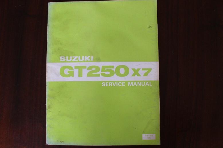 Suzuki GT250 X7 1978 motorcycle service manual GT 250x7, Motoren, Ophalen of Verzenden, Suzuki