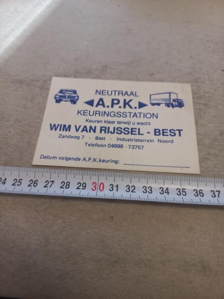 Wim van Rijssen apk best, Ophalen of Verzenden, Zo goed als nieuw