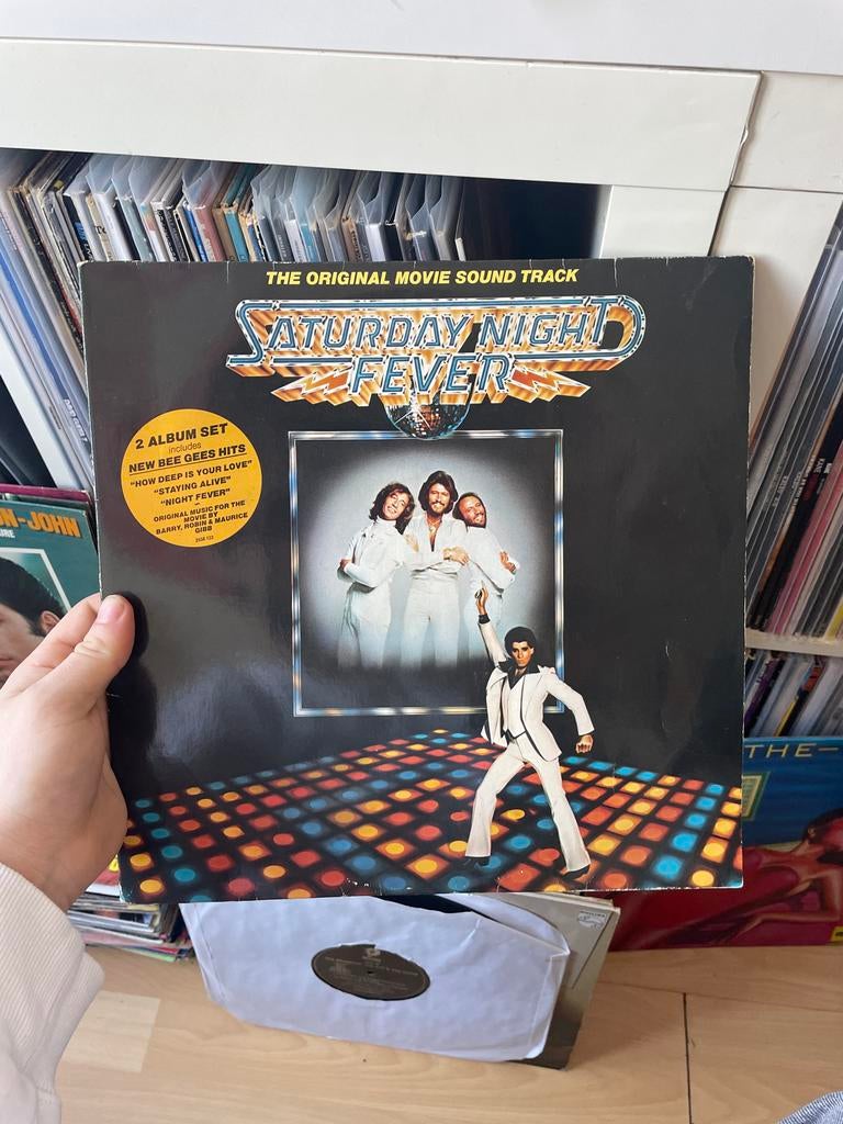 Saturday Night Fever Soundtrack Dubbel-LP (1977), Gebruikt, Ophalen of Verzenden, 12 inch, Dubbel-LP