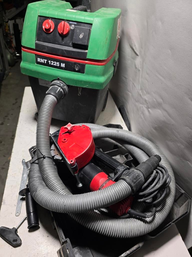 Hitachi bouwstofzuiger +interdynamics muurfrees sleuvenfrees, Verzenden, N.v.t, N.v.t, N.v.t