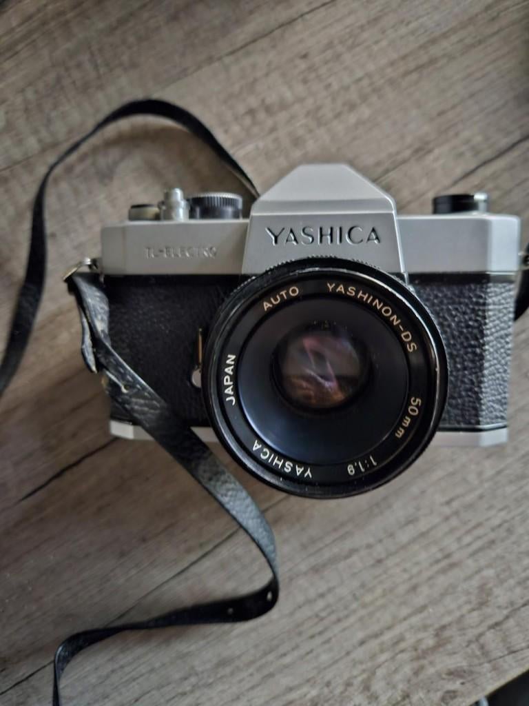 Vintage Yashica analoge spiegelreflex camera TL electro 35mm, Audio, Tv en Foto, Fotocamera's Analoog, Ophalen of Verzenden, Gebruikt