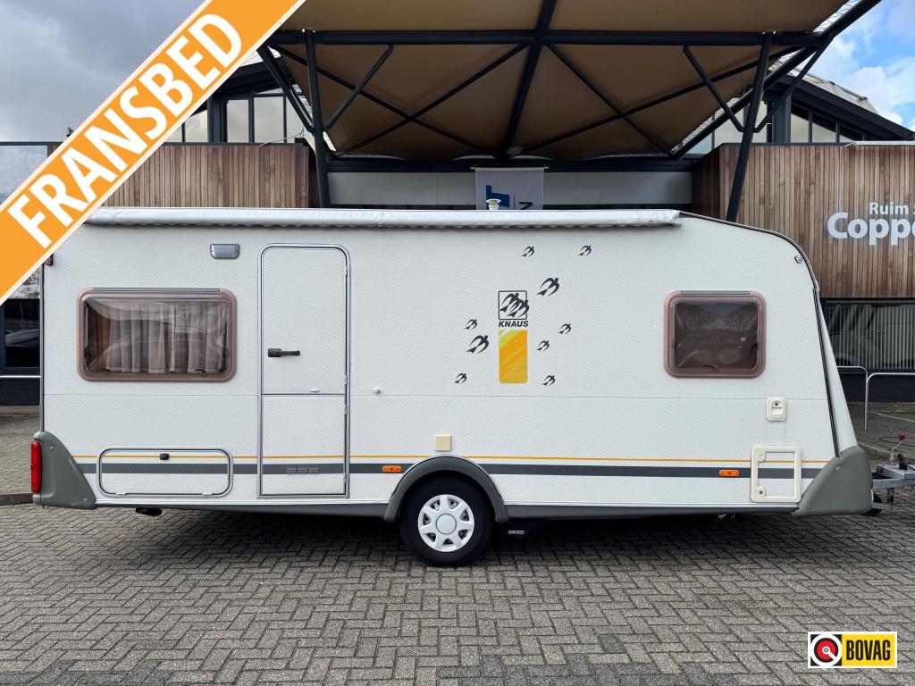 Knaus Sudwind 500 FU 2003 MOVER + NIEUWE TENT, Caravans en Kamperen, Caravans, Bedrijf, tot en met 4, 1000 - 1250 kg, Standaardzit