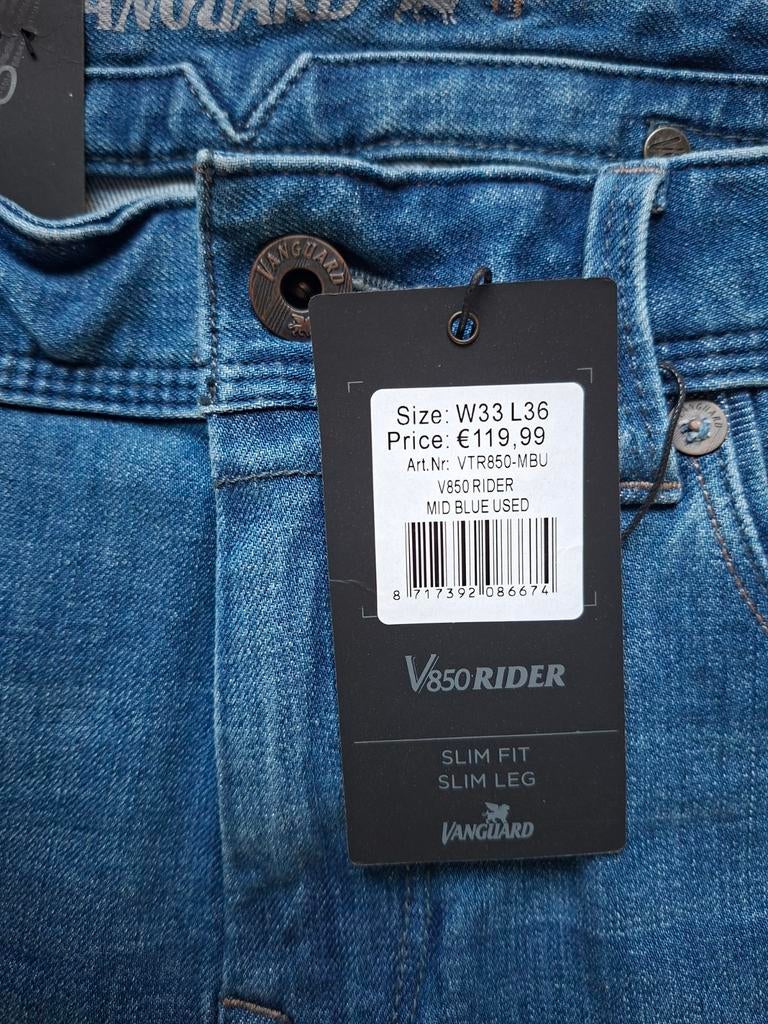 VANGUARD V850 Rider slimfit jeans W33 L36, Blauw, Nieuw, Ophalen of Verzenden, Vanguard
