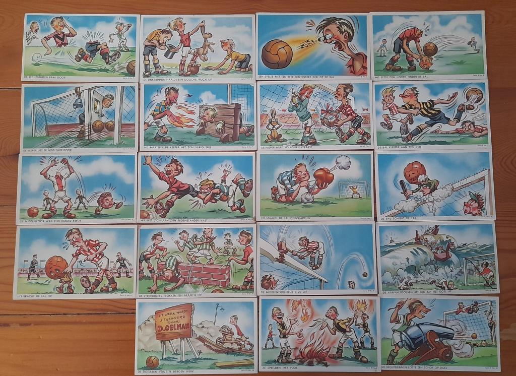 75 jaar oude verzamel voetbal kaartjes, Ophalen of Verzenden, Gebruikt, Overige binnenlandse clubs, Poster, Plaatje of Sticker