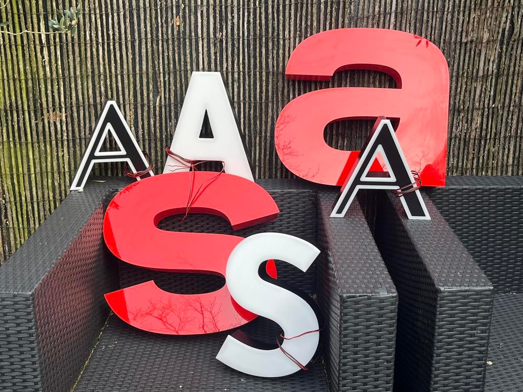 Lichtletters Box letters verlicht led, Ophalen of Verzenden, Zo goed als nieuw