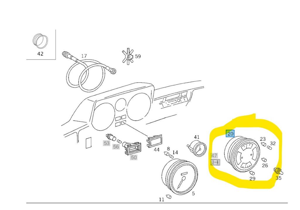 Diverse meters voor de W460 of W461, zie foto's, Verzenden, Gereviseerd, Mercedes-Benz