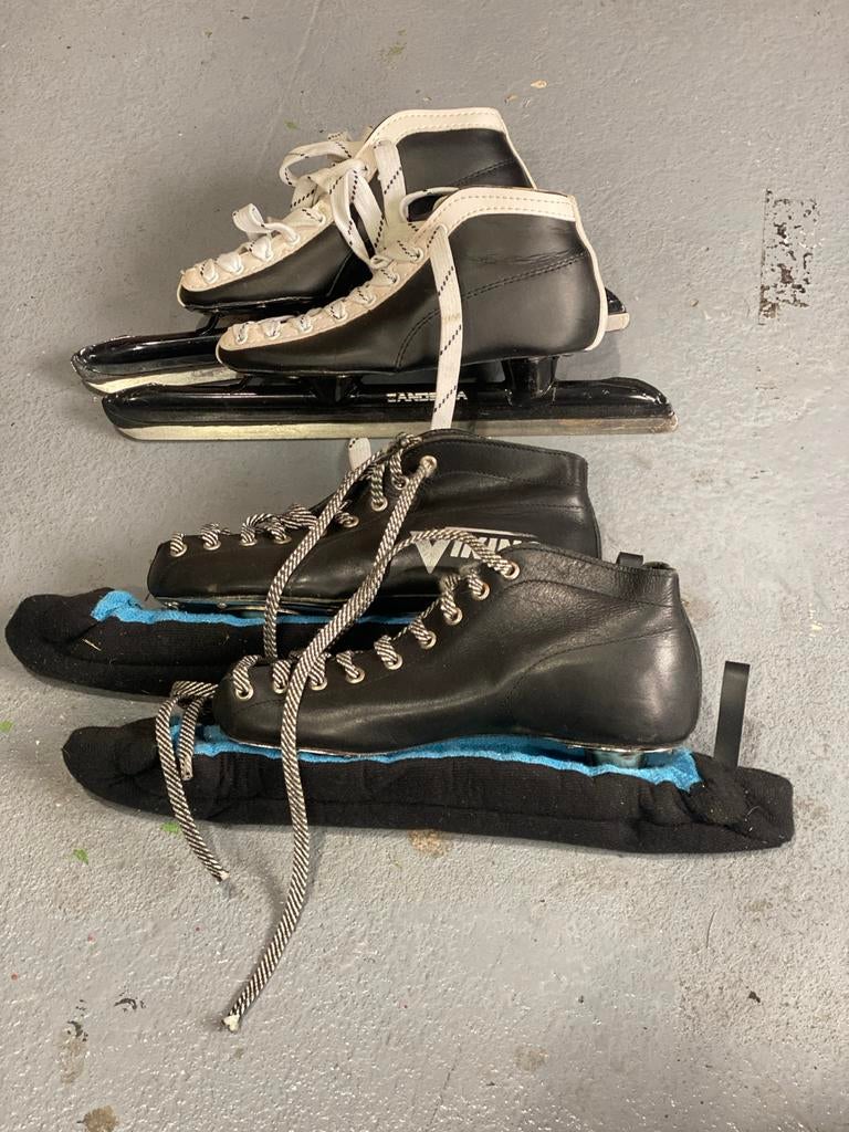Noren schaatsen: Zandstra (maat 34) en Viking (maat 36), Sport en Fitness, Schaatsen, Ophalen of Verzenden, Gebruikt, Noren, Zandstra