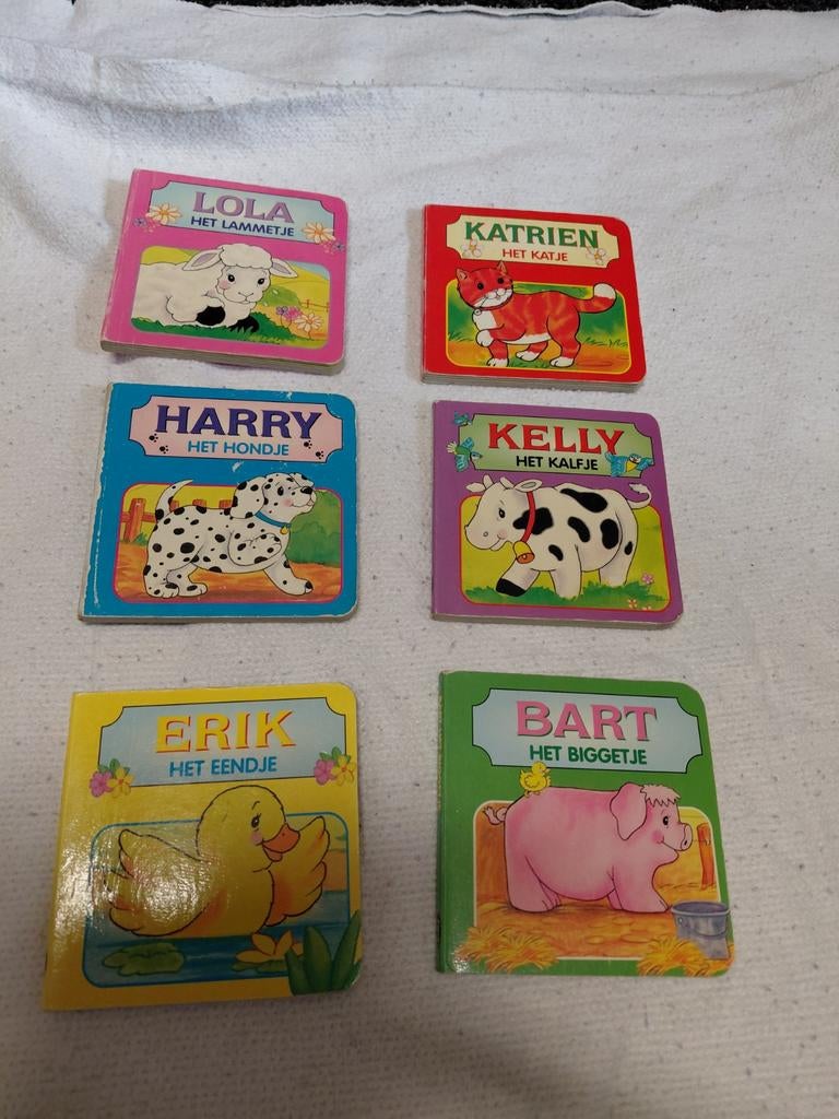 6x Dierenboekjes voor peuters:, Ophalen, Gelezen, Onbekend, 1 tot 2 jaar