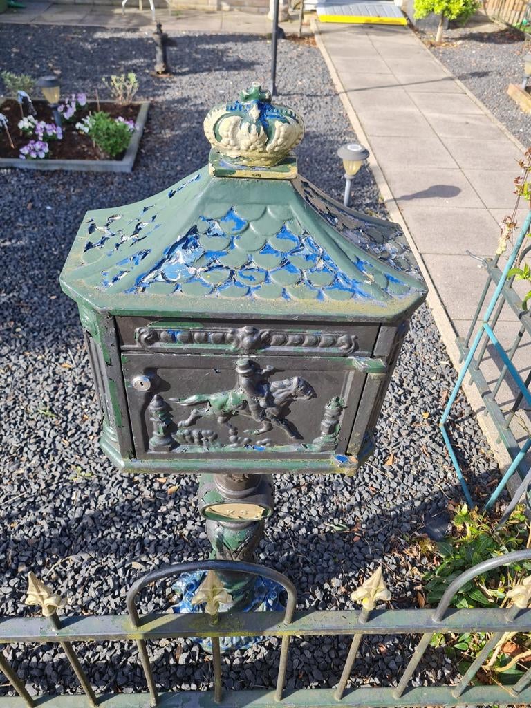 Oude brievenbus met kroon, Tuin en Terras, Brievenbussen, Ophalen, Gebruikt