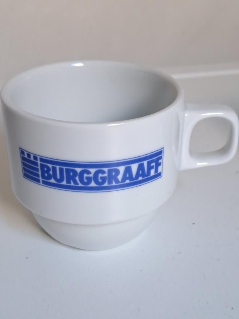 Burggraaf bouwbedrijf Franeker, Ophalen of Verzenden, Zo goed als nieuw, Porselein, Kop en/of schotel