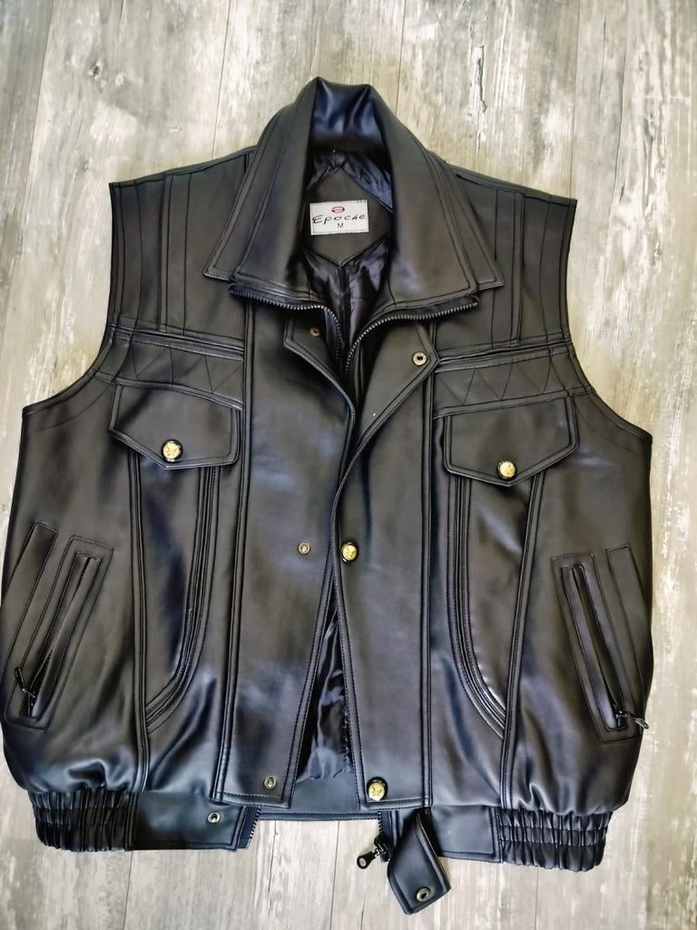 Vintage '90 bodywarmer. Maat M, Kleding | Heren, Bodywarmers, Ophalen of Verzenden, Zo goed als nieuw, Maat 52/54 (L), Blauw