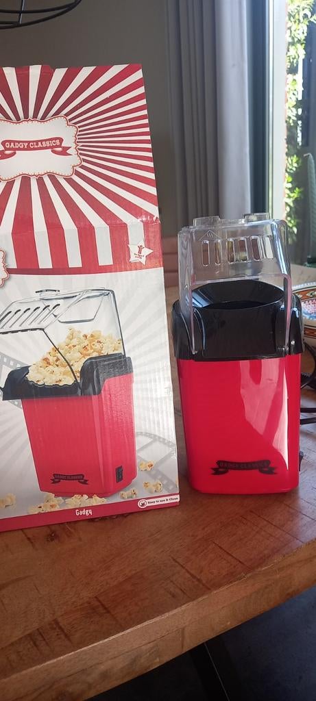 Geddy Classics Popcorn Machine - Eenvoudig en Snel Popcorn, Huis en Inrichting, Ophalen of Verzenden