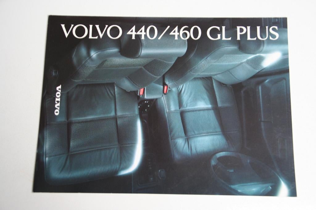 Folder / flyer Volvo 440/460 GL Plus 1-3-1993 (26), Ophalen of Verzenden, Nieuw, Volvo