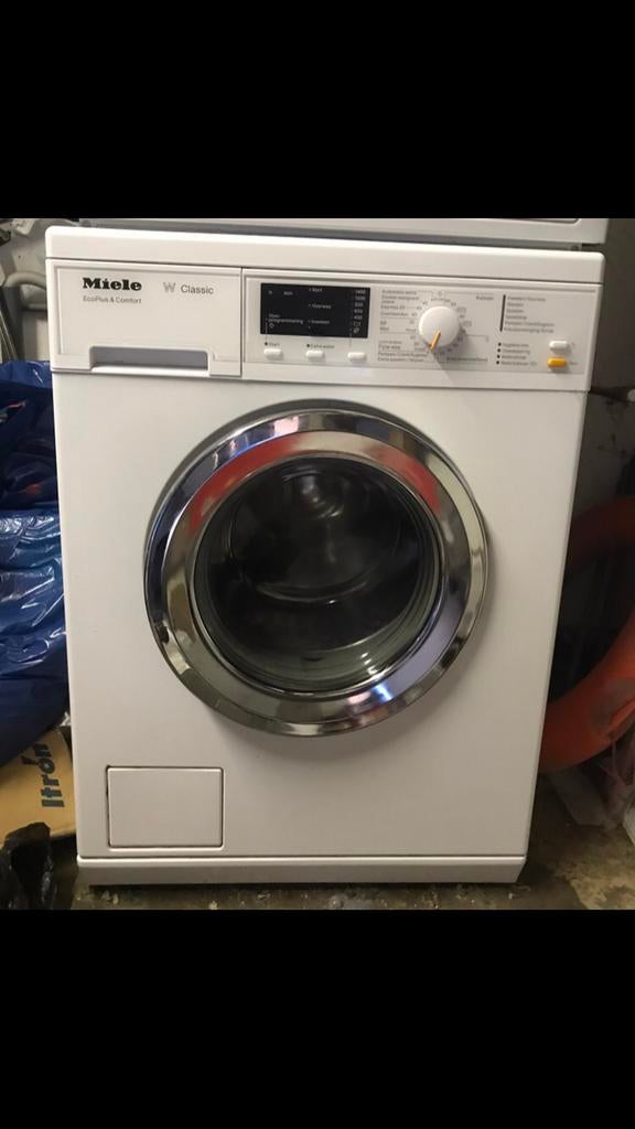 MIELE W classic wasmachine INCL. BOSCH wasdroger, Ophalen, Gebruikt, Voorlader, 85 tot 90 cm