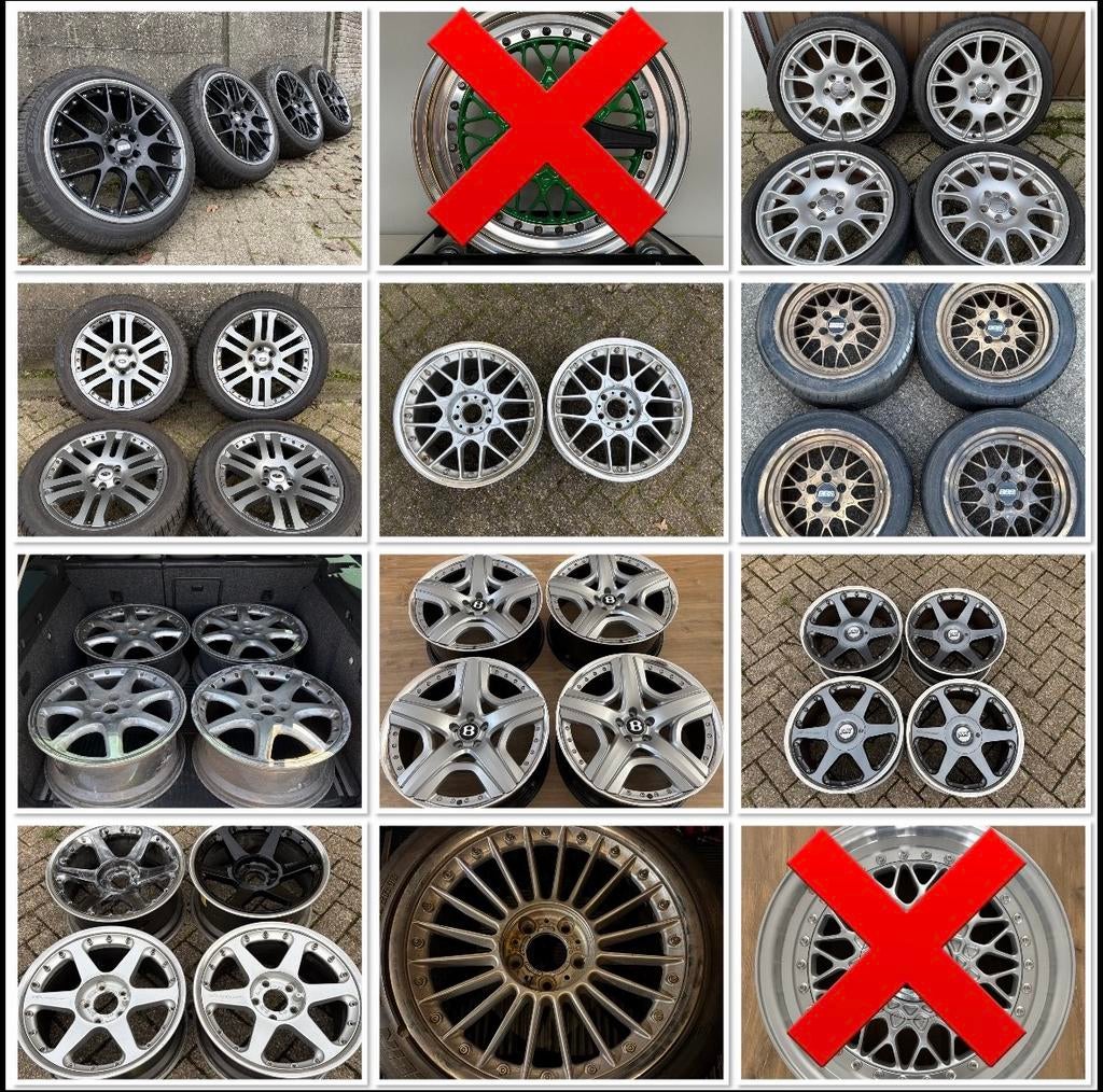 Diverse originele 17” t/m 21” BBS velgen, Ophalen, Gebruikt, Velg(en), 21 inch