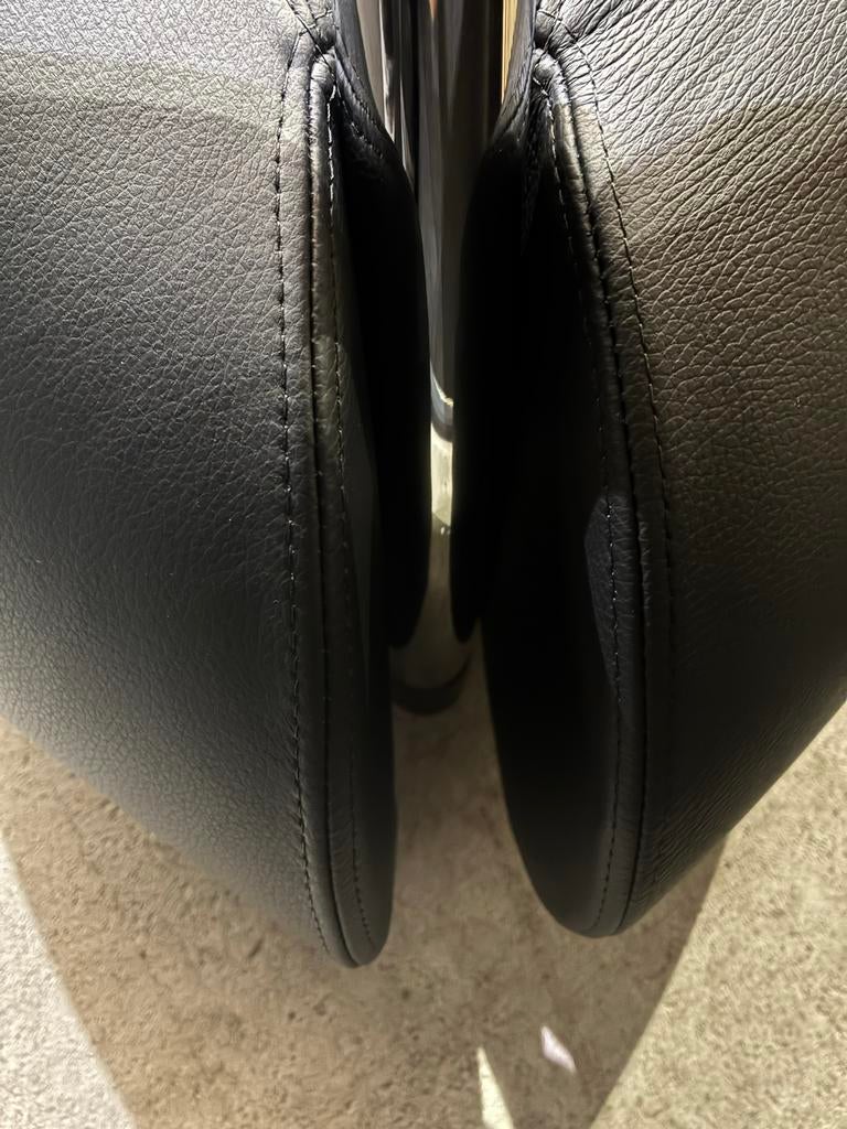 Leolux Pallone fauteuil - Nieuw Zwart leer, Ophalen, Leolux, ., Zo goed als nieuw