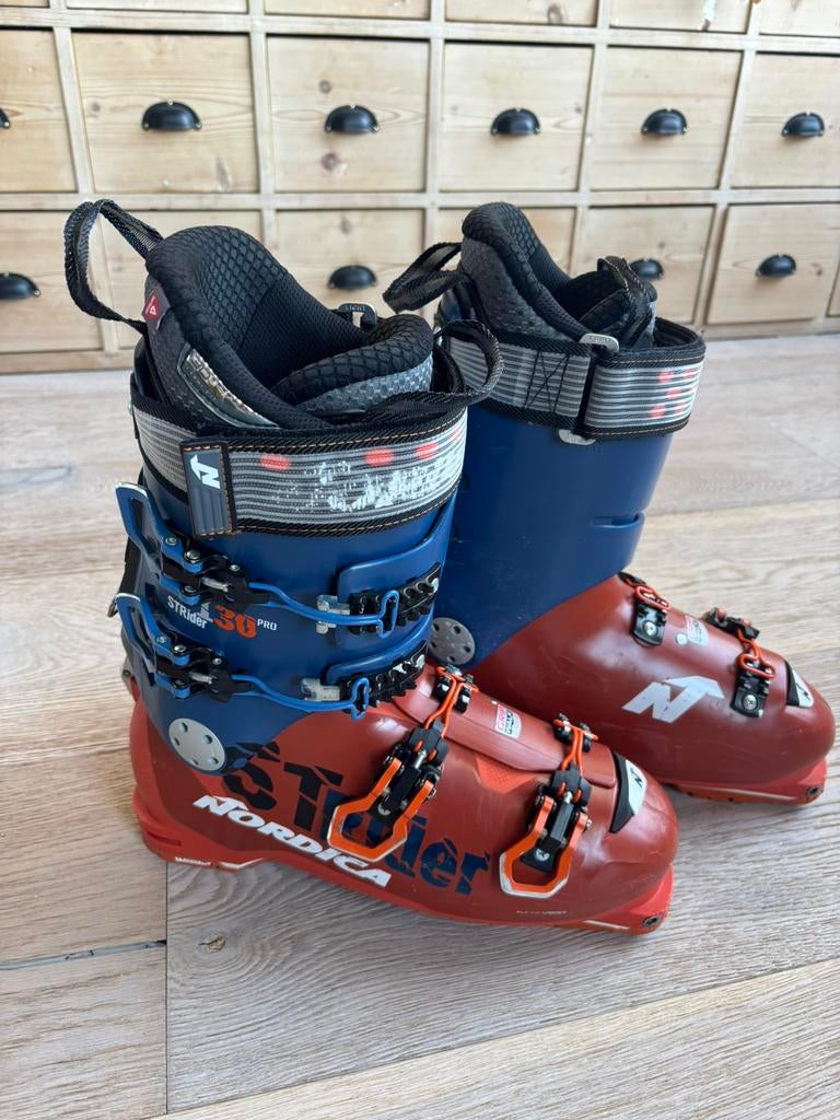 Nordica Strider 130 skischoen 29,5 mondopoint (maat 44/45), 160 tot 180 cm, Gebruikt, Schoenen, Ophalen of Verzenden