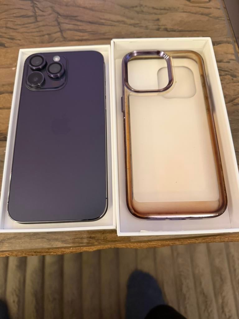 Iphone 14 pro max 128 gb paars, 128 GB, Paars, Ophalen of Verzenden, Zo goed als nieuw