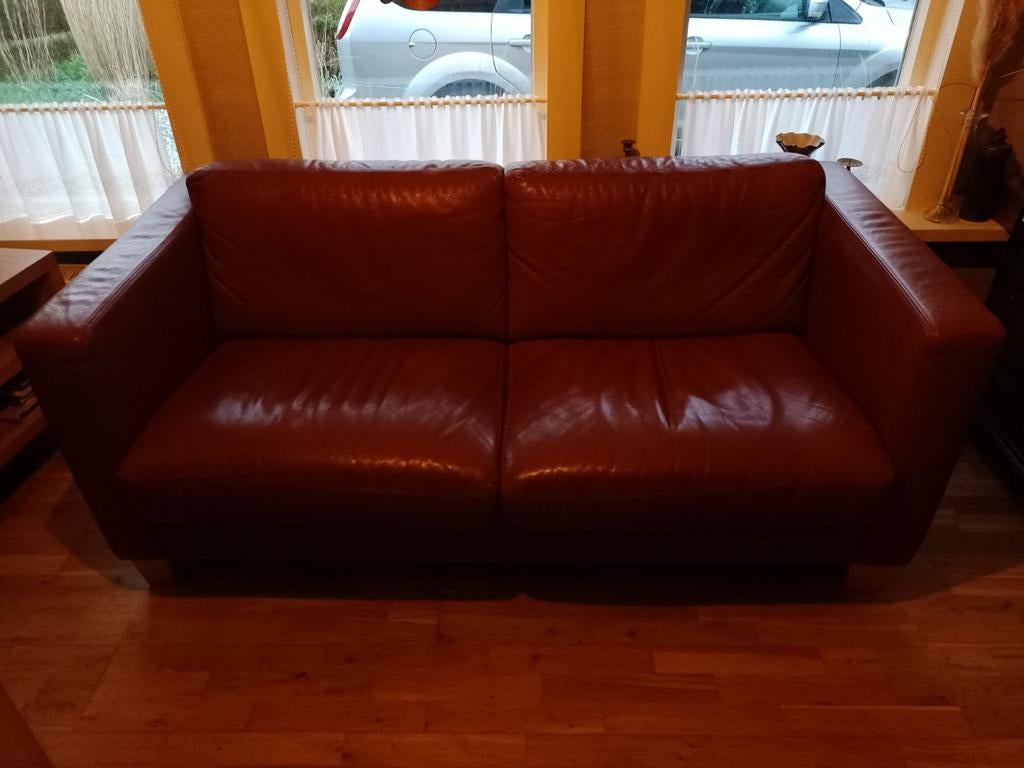 Mooie ruime tweezits bank, Huis en Inrichting, Ophalen, Gebruikt, 150 tot 200 cm, Tweepersoons