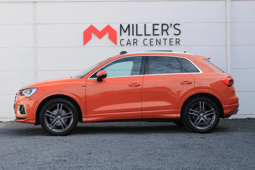 Audi Q3 35 TFSI S Line Pro Pano Carplay Leder Stoelverwarmin, Leder, Bedrijf, 1470 kg, USB