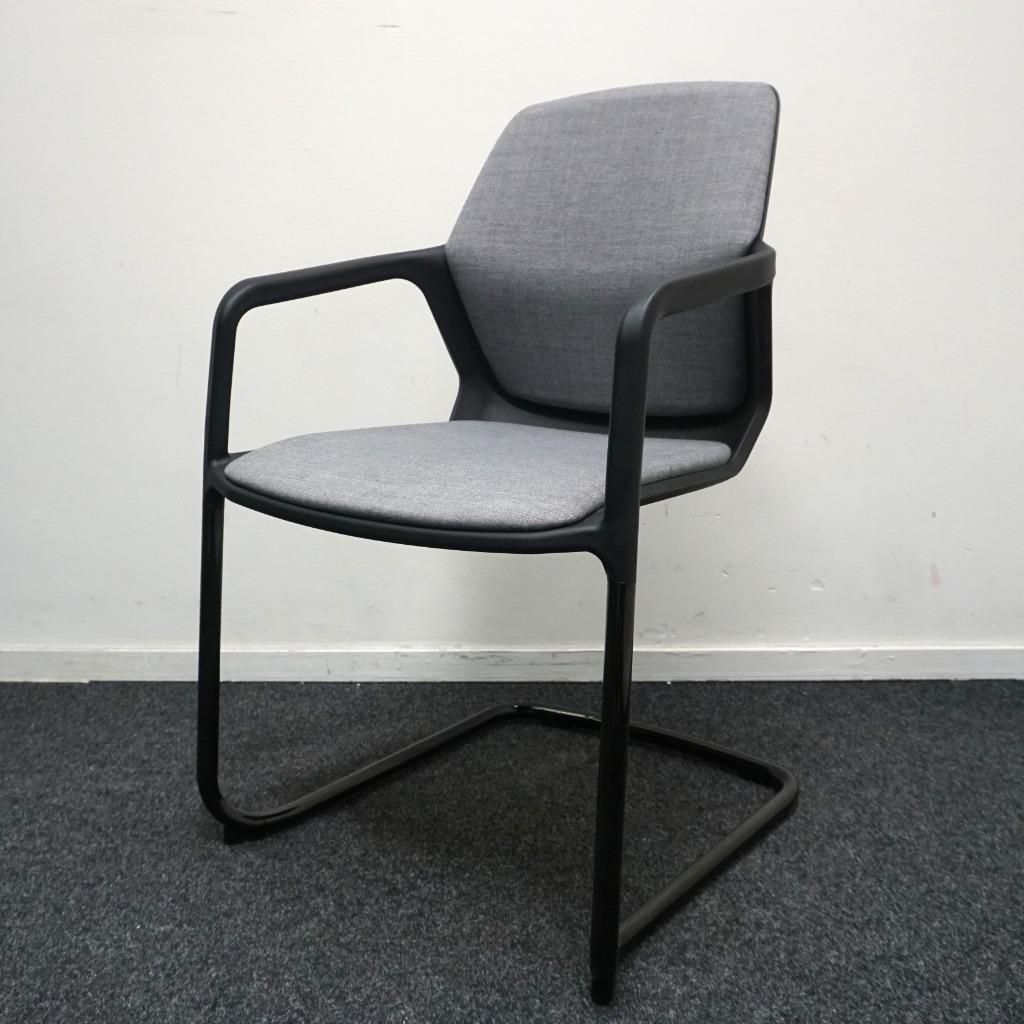 Wilkhahn Metrik Vergaderstoelen | Grijs / Zwart | Stapelbaar, Gebruikt, Stof, -, -