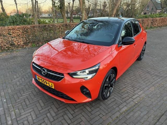 Opel CORSA-E Elegance 50kWh 3-fase SOH 94,7% Acarplay/Leer/X, Automaat, 136 pk, Gebruikt, Parkeercamera