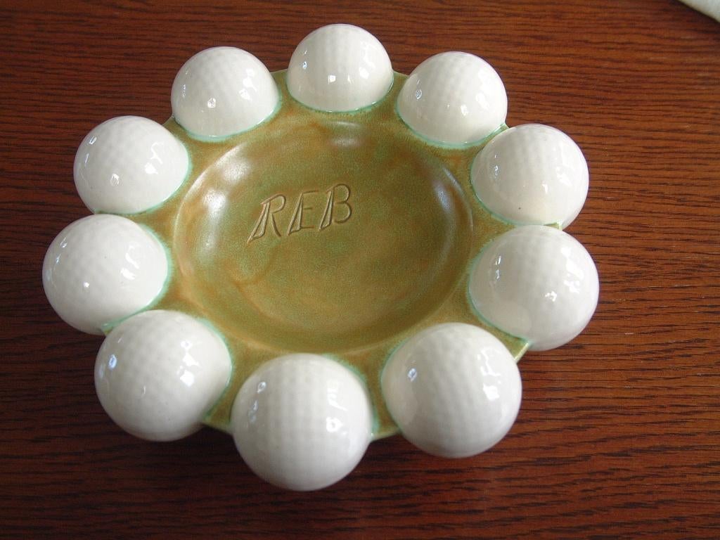 bijzondere schaal REB met aan de rand golf ballen golfballen, Verzamelen, Ophalen of Verzenden, Zo goed als nieuw