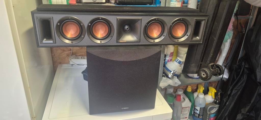 Klipsch center speaker en Yamaha subwoofer, Audio, Tv en Foto, Luidsprekers, Ophalen, Subwoofer, Overige merken
