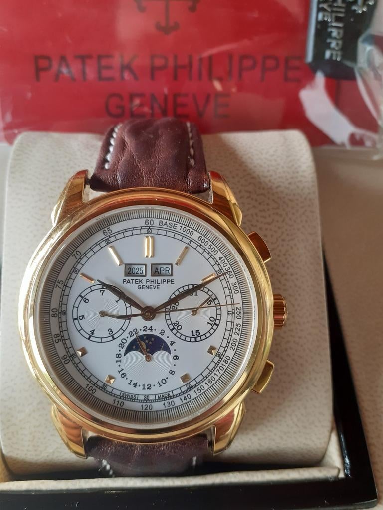 Patek philippe  5270j, Sieraden, Tassen en Uiterlijk, Horloges | Heren, Ophalen of Verzenden, Leer, Overige merken