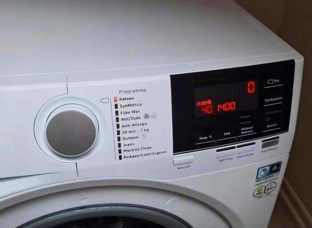 Wasmachine aeg 1400 toeren, Witgoed en Apparatuur, Wasmachines, Ophalen, Gebruikt, Bovenlader, 85 tot 90 cm