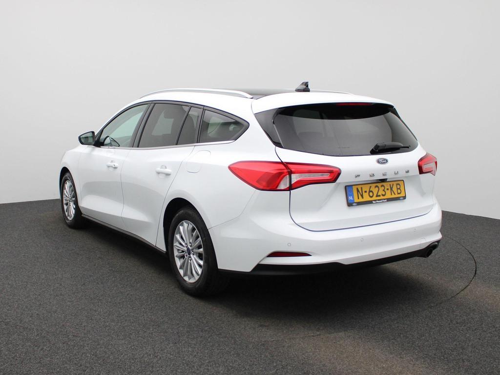 Ford Focus Wagon 1.0 EcoBoost Titanium X Business | PANORAMA, Gebruikt, Wit, Origineel Nederlands, 1300 kg
