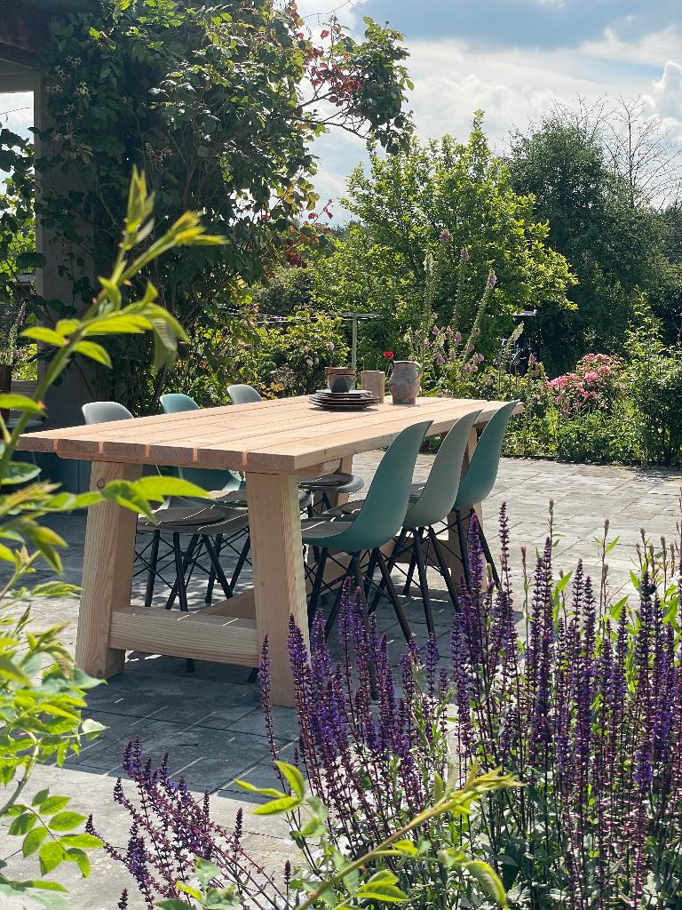 Robuuste Douglas Tuintafel | levering +/- 1 week | 4-8 pers, Olivetree Design, Info@olivetreedesign.nl, Nieuw, Ophalen of Verzenden