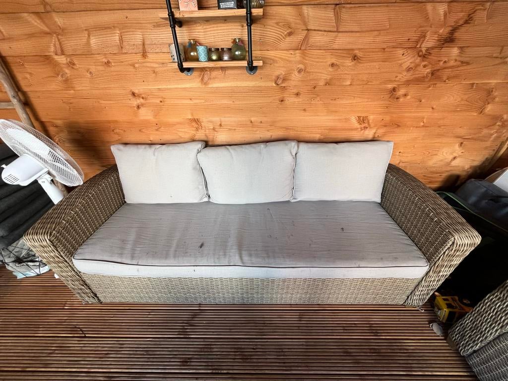 GRATIS Kussenset loungeset, Ophalen, 5 zitplaatsen, Gebruikt, Loungeset