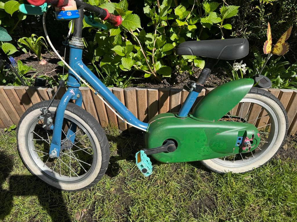 Kinderfietsje 14” blauw (of pink) vor 3-5y, Ophalen, Gebruikt, Minder dan 16 inch