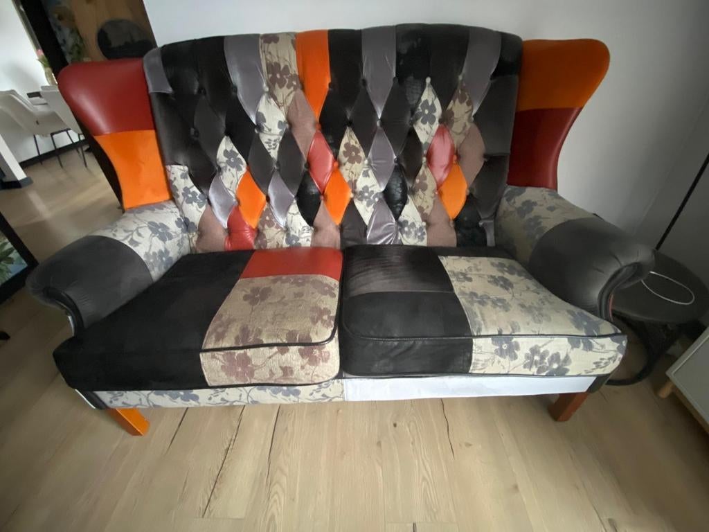 Art Deco tweezitsbank., Ophalen, Gebruikt, 150 tot 200 cm, Tweepersoons