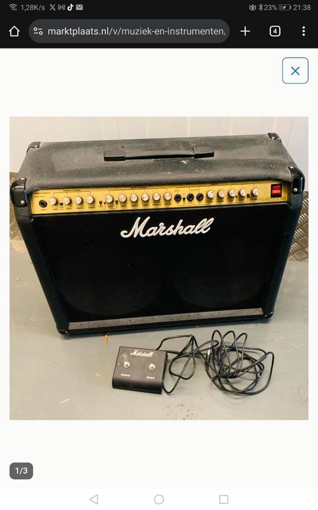 Marshall ValveState S80 Model 8240 Gitaarversterker, Muziek en Instrumenten, Ophalen, Gebruikt