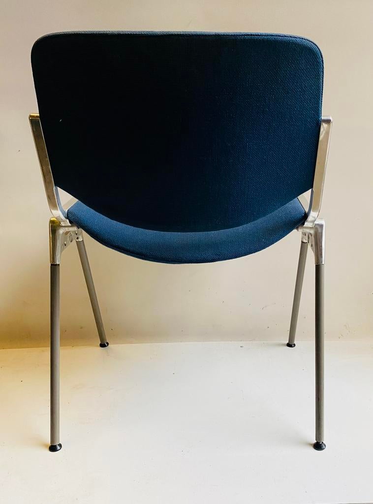 Castelli stoel DSC 106 design G. Piretti, Huis en Inrichting, Stoelen, Castelli, Italie, Gebruikt, Blauw