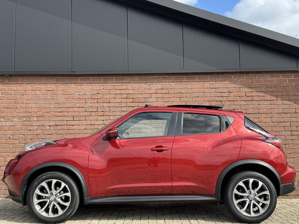 Nissan Juke 1.2 DIG-T S/S TEKNA | NL-AUTO! | DEALER OH!, Voorwielaandrijving, Zwart, 116 pk, Bedrijf