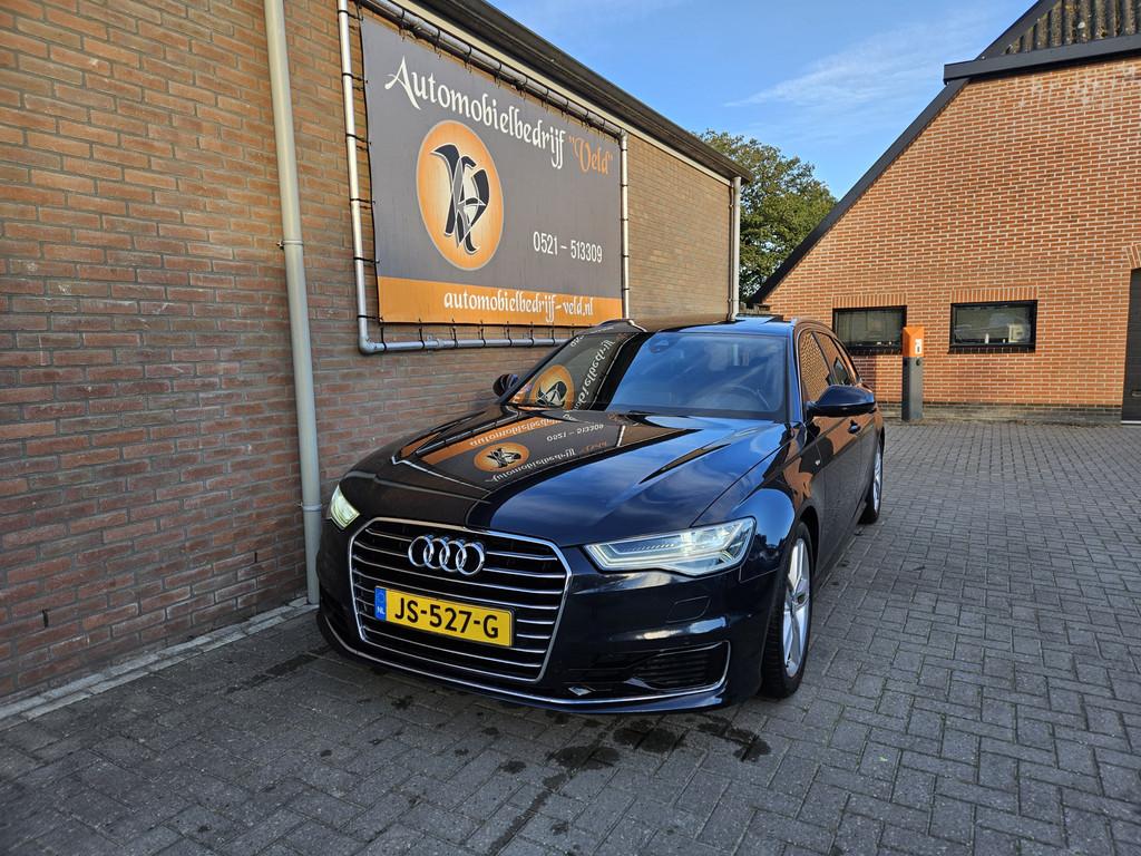Audi A6 Avant 1.8 TFSI ultra Premium Edition (bj 2016), Blauw, Origineel Nederlands, 1600 kg, 93 €/maand