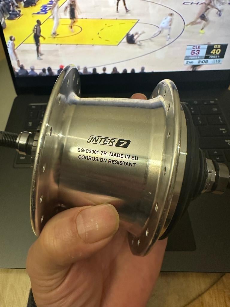 Shimano Nexus SG-C3001-7R GEAR HUB, Wiel, Ophalen of Verzenden, Shimano, Stadsfiets