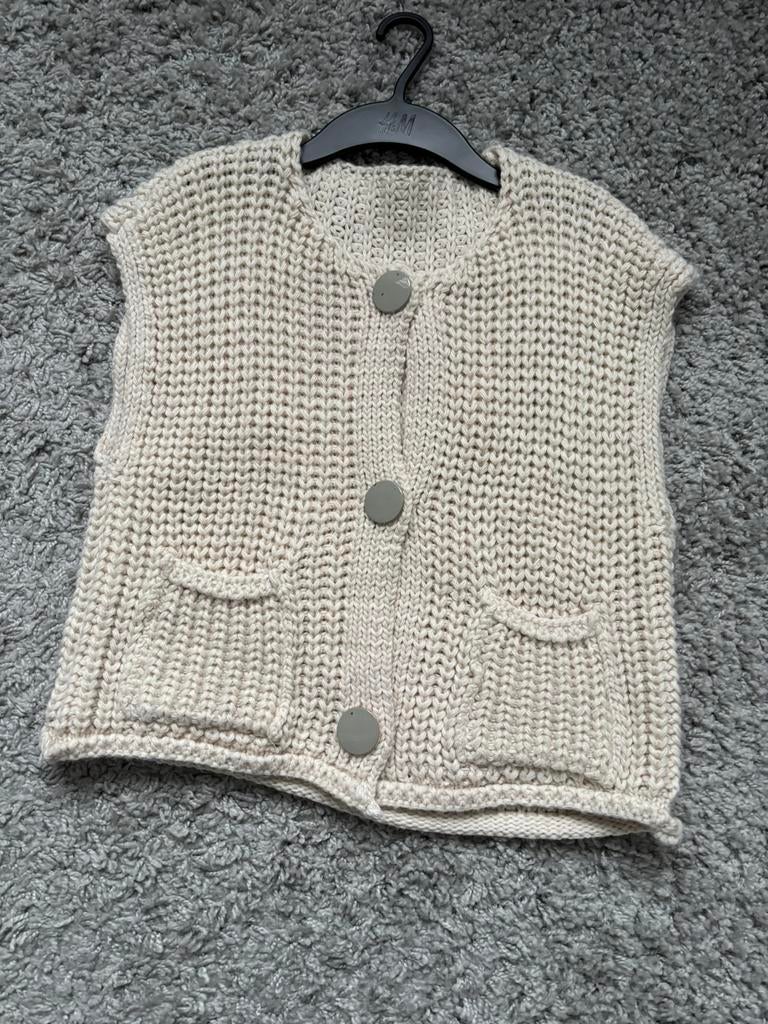 Leuke spencer gilet maat S/M, Kleding | Dames, Bodywarmers, Ophalen of Verzenden, Zo goed als nieuw, Maat 38/40 (M), Beige