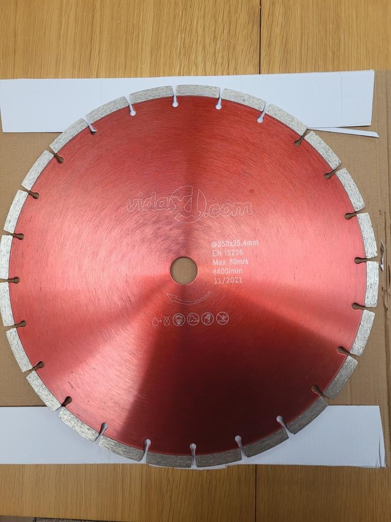 VidaXL zaagblad 350x25.4mm, Ophalen, 1200 watt of meer, Cirkelzaag, 70 mm of meer