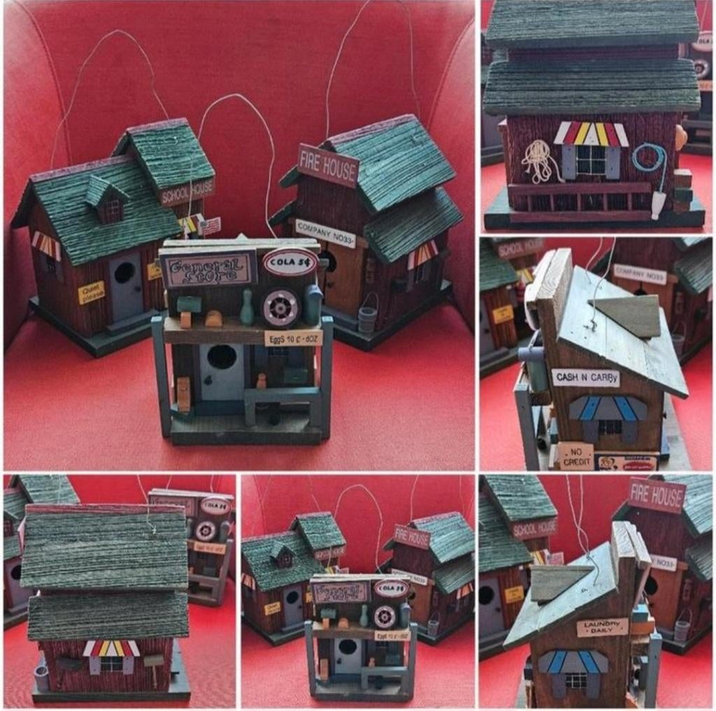 3 vogelhuisjes nieuw voor tuin, boom, schutting, pergola !, Ophalen of Verzenden, Nieuw