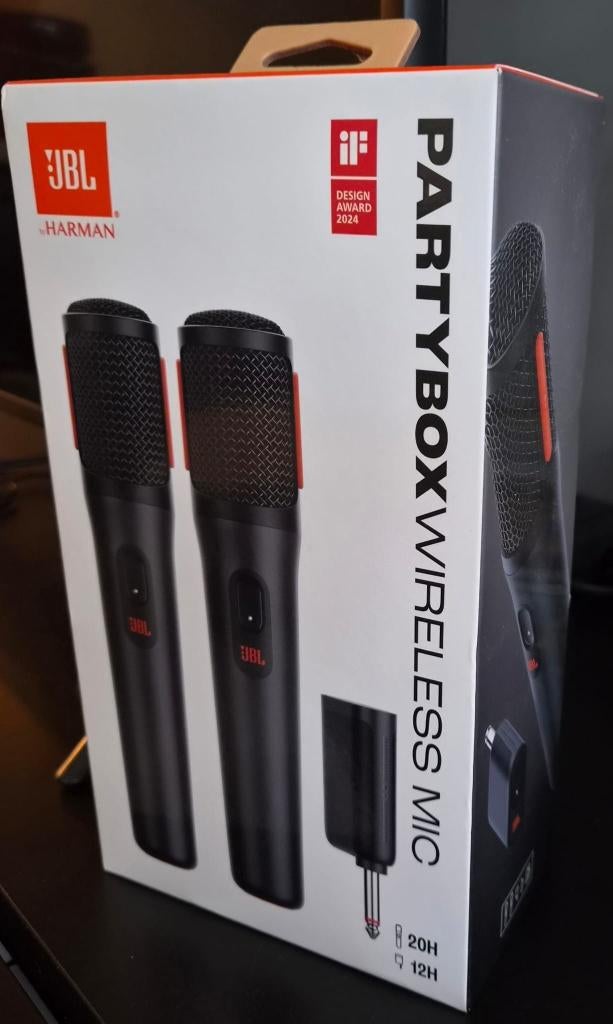 JBL draadloze microfoon set NIEUW, Ophalen of Verzenden, Nieuw, Zangmicrofoon, Draadloos