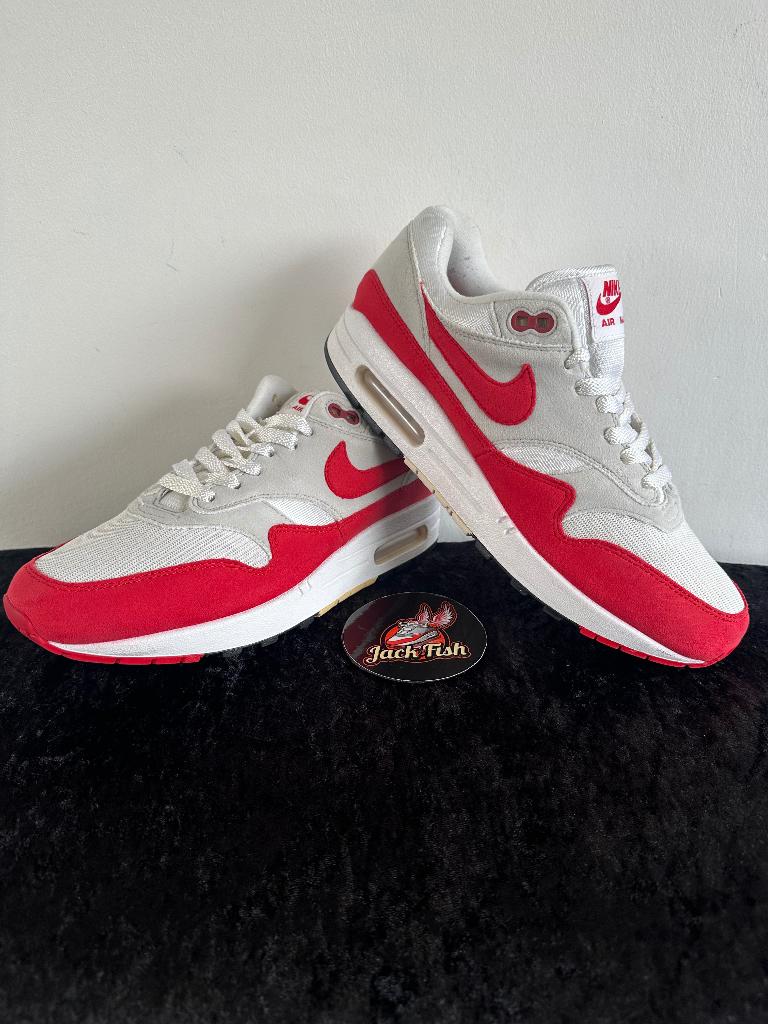 Nike air Max 1 Anniversary red - size 42,5, Kleding | Heren, Nike air max, Overige kleuren, Ophalen of Verzenden, Sneakers of Gympen